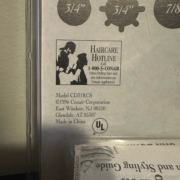 Conair Supreme Curling Iron - Silver and Black - Picture 3 of 6